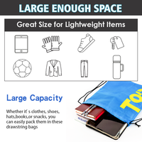 Sacs à cordon personnalisés en polyester et nylon de 30 cm pour le shopping et les sacs à dos, vente en gros, promotionnels, avec logo sur mesure