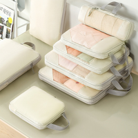 Cubes de voyage pour l'organisation, lot de 7 cubes de rangement étanches pour valise, pour vêtements, chaussures, articles de toilette, cosmétiques