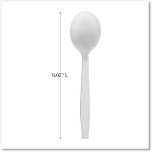 Cuchara para Sopa de Polipropileno Resistente Boardwalk, Blanca, Desechable, 1000 Unidades por Paquete, 1000 Unidades por Caja - Product Image 2
