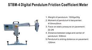 Digital Pendulum Friction Coefficient Meter for Road Material Plastic Metal Surface <strong>Slip</strong> <strong>Resistance</strong> <strong>Testing</strong> - Product Image 2