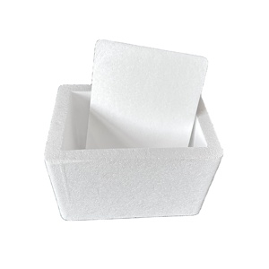 Hộp xốp nhỏ 4L, kích thước L 175 x W146 x H 146 mm, màu trắng, cách nhiệt, dùng để vận chuyển thực phẩm đông lạnh, chất liệu xốp EPS, <span class=keywords><strong>4</strong></span> cái - Product Image 5