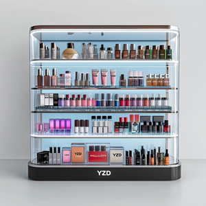 5 Tier sơn móng tay hiển thị 360 acrylic xoay hiển thị giá tổ chức đứng trang điểm mỹ phẩm lưu trữ hộp <span class=keywords><strong>Carousel</strong></span> kệ - Product Image 1