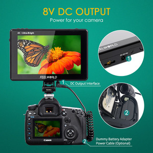 FEELWORLD kamera Monitor 7 inci LUT7S PRO, kamera Monitor 7 inci 2200nits Touch 3D LUT, F970 Kit pesanan jumlah besar Monitor DSLR grosir - Product Image 5