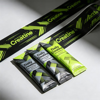 Lebensmittelechte Laminierte Kollagen-Nahrungsergänzungsmittel-Verpackung Tiefdruck Feuchtigkeitsbeständig Recycelbar Stick-Pack Kaugummi Tierfutter