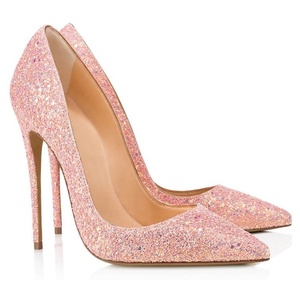 Belle eleganti décolleté da donna con Glitter da donna <span class=keywords><strong>tacchi</strong></span> alti personalizzati scarpe da sposa con tacco a spillo <span class=keywords><strong>tacchi</strong></span> alti Super sottili - Product Image 5