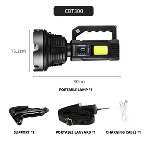 Lampe torche d'extérieur puissante, design fluorescent, lampe portable, prix abordable, vente en gros transfrontalière pour le <span class=keywords><strong>camping</strong></span> et l'usage quotidien, lampe frontale - Product Image 3