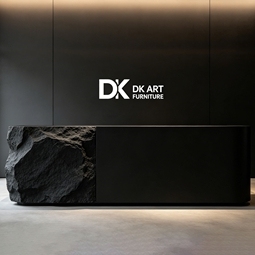 Source Factory Fiberglass Front Desk Custom Size Color Luxury Reception Desk for Interior - Product Image 3