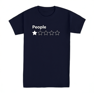 เสื้อยืด People One Star สีดำ สำหรับผู้ใหญ่ ไซส์ S M L XL XXL เสื้อโปรโมชั่น - Product Image 2