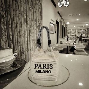 Sac de plage en paille tressé de luxe pour femme, sac à main de créateur pour mariage style bohème - Product Image 3
