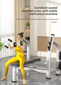 Banc de musculation commercial réglable et portable avec support de presse, ensemble complet de barres en fonte pour haltères et combinaison de barres en fonte - Product Image 4