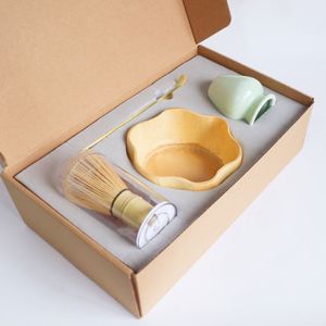 Ensemble complet d'outils pour la cérémonie du thé japonaise personnalisée, avec fouet, cuillère et bol, personnalisation du logo, idéal pour un cadeau de matcha - Product Image 3