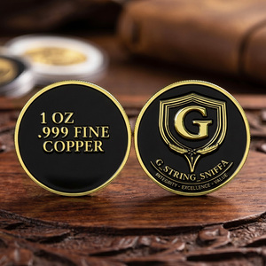 Moneta Commemorativa Personalizzata di Alta Qualità in Rame Puro 999, Placcata Oro, con Smalto 3D, da 1 Oz .999, da Collezione - Product Image 4