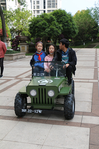 Внедорожный мини-карт 48В20Ач, двухместный, со стальной рамой, в стиле джипа, подходит для живописных мест и взрослых игровых площадок - Product Image 2