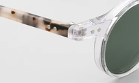 PES2 Fashion Round Acetate Sunglasses Men Transparent Personality Shade Sun Glasses Trendy Tortoise Retro UV400 Glasses Driving