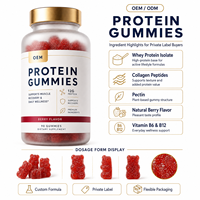 Gummies Protéinés pour la Récupération Musculaire Saveur Baies – Complément Quotidien de Bien-être – Marque Privée OEM – Formule Personnalisée – Vente en Gros Professionnelle