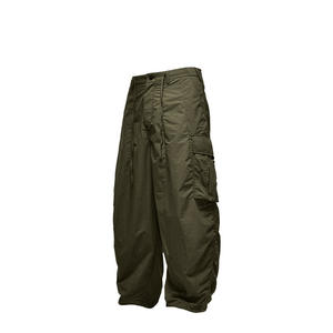 <b>Men's</b> <b>Brown</b> Relaxed Fit <b>Cargo</b> Pants Multi-Pocket Outdoor Utility <b>Trousers</b> with Drawstring Waist for Casual Wear - Product Image 2