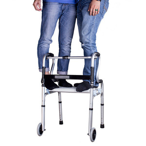 Fushide <b>Walker</b> Aluminum Alloy 53x59cm Height Adjustable For <b>Elderly</b> And Disabled Mobility Aid - Product Image 3