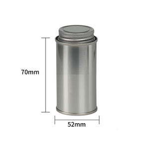 Металлический чай, кофейный порошок, упаковка для специй, пустая круглая жестяная коробка для специй с крышкой, жестяная банка от производителя - Product Image 5