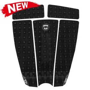 Adesivo personalizzato 3 pezzi presa per ponte SUP Pad nuova attrezzatura di design tavola da surf Pad di coda EVA in schiuma per surf Deck impugnatura Pad di trazione nero