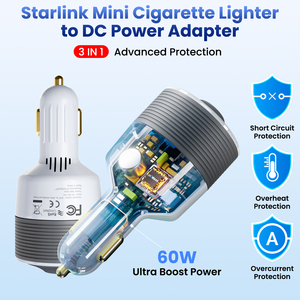 Convertidor Stargear Starlink Mini Adaptador para Coche Starlink Mini Enchufe para Encendedor de Cigarrillos Elevador de Voltaje de 12 a 24V para Starlink Mini - Product Image 3