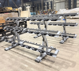 แร็ควางดัมเบลล์ Lanbo <span class=keywords><strong>GM110</strong></span> 2.5-60 กก. แบบมืออาชีพ 3 ชั้น สำหรับใช้ในโรงยิม แร็ควางดัมเบลล์โลหะ - Product Image 5