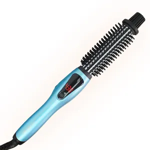 Alure beheizte Styling-Bürste ionischer Haarschleifer mit brütenfesten Nylonbürsten, elektrischer Lockenstäbchen für alle Haartypen, Lockenbügel