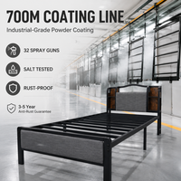 Base de lit en acier pliable et réglable de taille double pour hôtel, vente en gros d'usine
