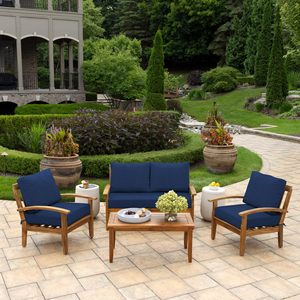 Custom Made Outdoor <b>Sofa</b> <b>Cushion</b> <b>Set</b> Rectangular Sponge Filling Waterproof For Patio Bench Single <b>Sofa</b> Use - Product Image 3