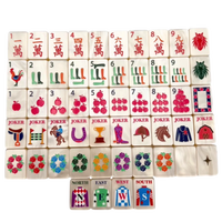 Ubin Mahjong Akrilik Mutiara Mewah Modern Lipat Portabel Terinspirasi Berkuda untuk Rumah Tangga Amerika dengan Sentuhan Mutiara