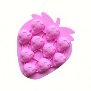 Eco-Friendly Factory Free Sample Ten Hole Strawberry Chocolate <b>Mould</b> Silicone Mold <b>Resin</b> Food Grade Home Diy OEM\ODM - Product Image 3