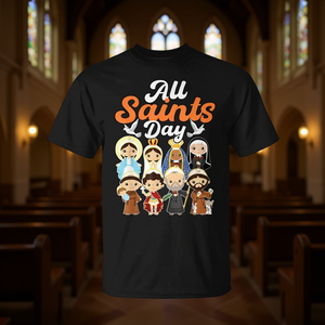 Camiseta del Día de Todos los Santos, diseño religioso católico, unisex, talla para adultos - Product Image 3