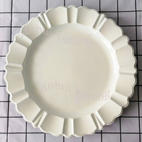 Sous-assiette ronde en plastique, multicolore, réutilisable, pour mariage et fête