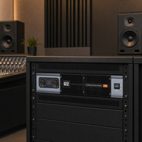 Amplificateur de puissance 2 canaux 2U haute performance 10V avec faible distorsion pour l'audio professionnel