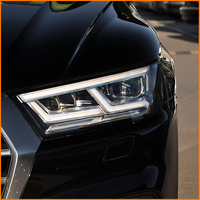 Kit de mise à niveau des phares à LED matriciels pour Audi Q5 80A 2018 2019 2020 avec clignotants dynamiques et feux de jour, cadre noir