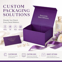 Boîte en carton rigide magnétique personnalisée CRD avec doublure en mousse personnalisable et pelliculage mat pour bijoux et articles délicats