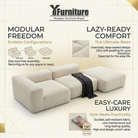 Canapé modulaire Lazy Lounging Cloud, ensemble de canapés sectionnels modernes pour salon, canapé sans structure