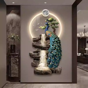 Xu Hướng Mới Tường Nghệ Thuật Sang Trọng Cảnh Quan Pha Lê Sứ Sơn Núi Cây Sơn Trang Trí Cho Phòng Ngủ Hành Lang - Product Image 5