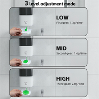 Distributeur automatique de savon sans contact 600 ml en ABS à fixation murale pour salle de bain, distributeur de désinfectant pour les mains à capteur