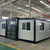 Casa Contenedor de Acero Plegable Directo de Fábrica, Hogar Modular Prefabricado Expandible con Baño, Impermeable, Ecológico y Portátil