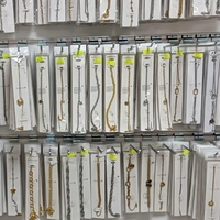 Bracelet en or imperméable et inaltérable en acier inoxydable, assortiment de bijoux pas chers en gros pour mariages