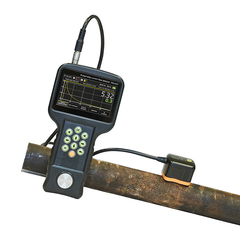 JZJ1437 Ultrasonic Flaw Detector Metal Pipe Wall Thickness Inspection ...