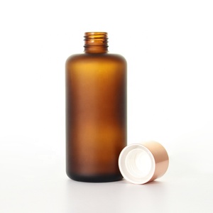 Frosted hổ phách chai thủy tinh 200ml 100ml 50ml 30ml 15ml 10ml với khác nhau có nắp đậy và ống nhỏ giọt niêm phong cho các loại tinh dầu - Product Image 5