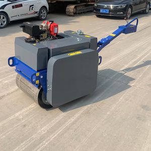 Compacteur de sol hydraulique de 0,5 à 2 tonnes, machine à rouleaux vibrante avec double tambour, composants principaux du moteur - Product Image 4