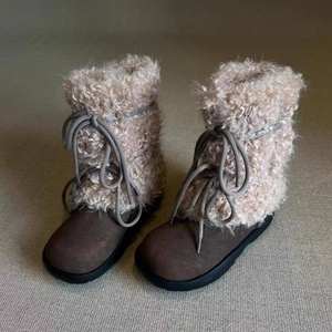 Botas de Nieve de Moda Otoño Invierno 2025, Botas de Mujer con Suela Gruesa, Forro Polar Grueso y Cálido, Parte Superior de PVC de Cilindro Medio, Estilo Mao Mao - Product Image 4