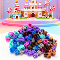 Compatible avec certains jouets de construction de marque ; Petites briques de construction en vrac, pièces épaisses, briques de couleur unie