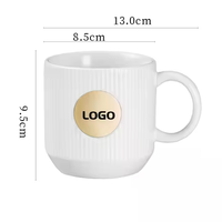 Vente en gros de tasse en céramique créative Ins Personality Niche Design Tasse à café et soucoupe en porcelaine Tasse à eau grasse créative