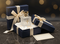 Flacon de parfum 30 50 100 ml, boîte cadeau, emballage rigide, couvercle magnétique, noir, luxe, cosmétique, carré, impression sérigraphique