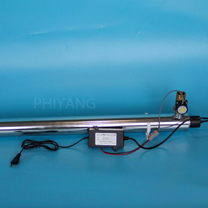 Lámpara Ultravioleta de Agua de <span class=keywords><strong>55W</strong></span>, 12gpm, con Interruptor de Flujo para Sistema de Filtro de Agua de Ósmosis Inversa - Product Image 1