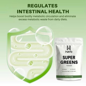 Poudre de mélange de superaliments et de super-verts en marque blanche OEM/ODM, poudre de jus vert quotidien, mélange pour boisson smoothie végétale avec Chlorella - Product Image 2