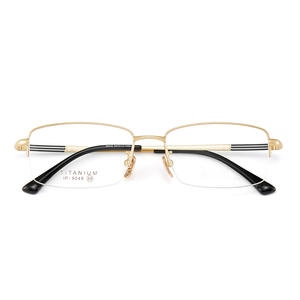 Lunettes de vue rectangulaires demi-cerclées en titane pur pour homme Tian Shi 9049, ajustement confortable, origine Danyang - Product Image 3